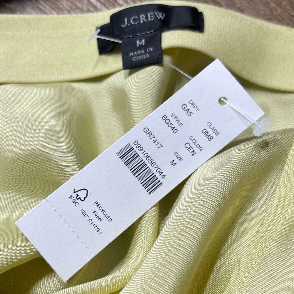 New ~ J. Crew Cupro-blend Flared Slip Skirt Size M